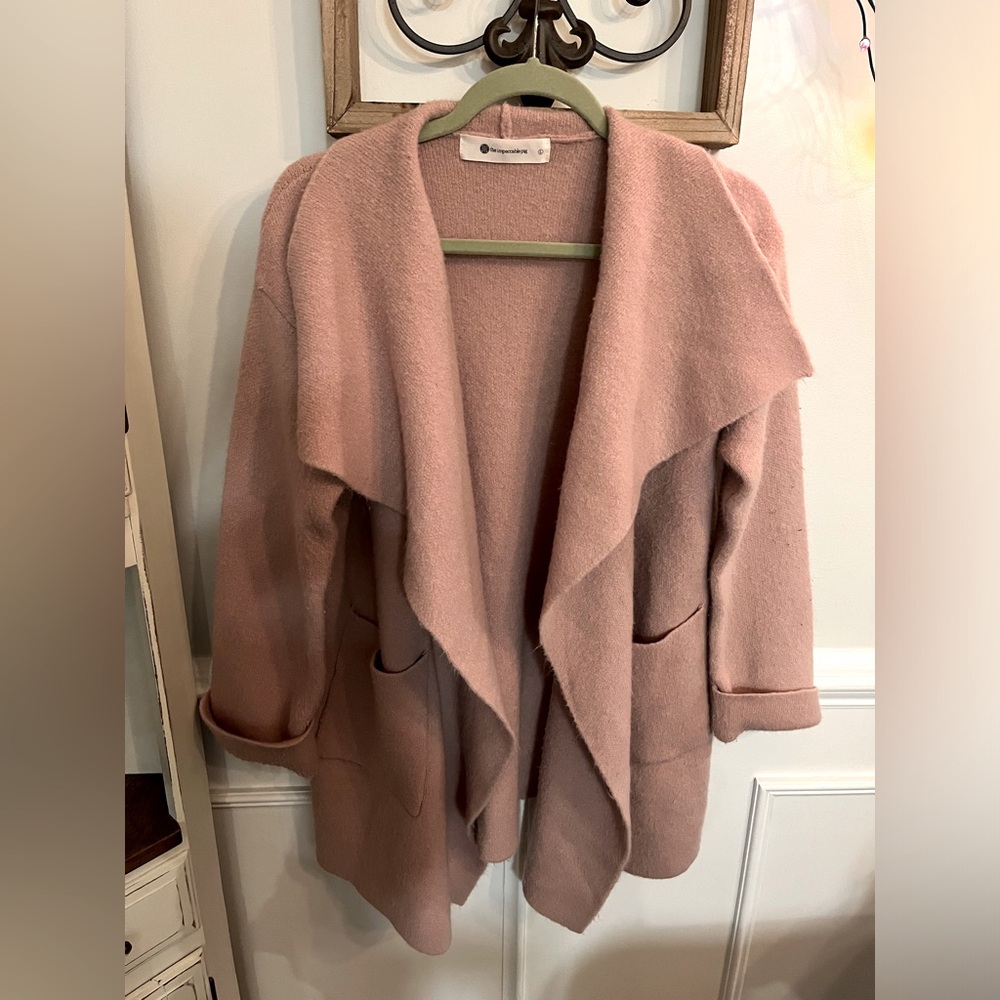 The Impeccable Pig Dusty Rose Blanket Jacket